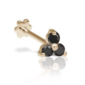 Maria Tash Black Diamond Trinity